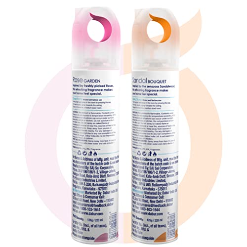 Odonil Room Air Freshener Spray - 440ml Combo (Pack of 2, 220ml each) | Rose Garden & Sandal Bouquet | Nature Inspired Fragrance for Home & Office | Long Lasting Fragrance - Image 5