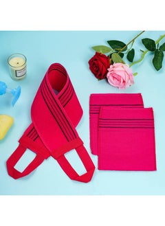 obmwang 6 Pieces Korean Exfoliating Mitts and Washcloth Set, Asian Exfoliating Bath Washcloth and Korean Long Towels Back Scrubber for Women Men Shower Washing  - Image 5