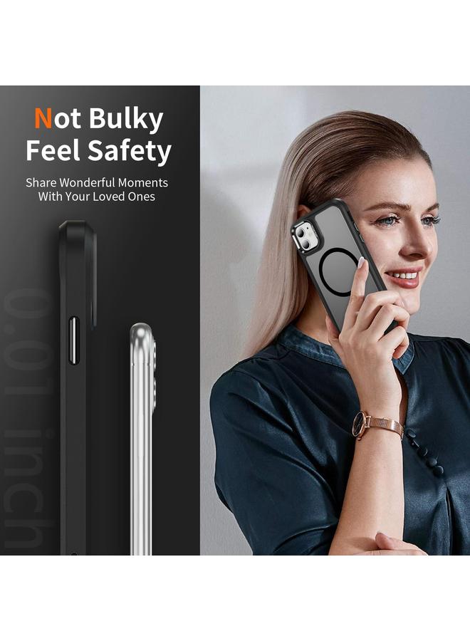 Zaboon Case For iPhone 11 Hardware Lens Protection MagSafe Magnetic PC Hybrid TPU Phone Case - Image 5