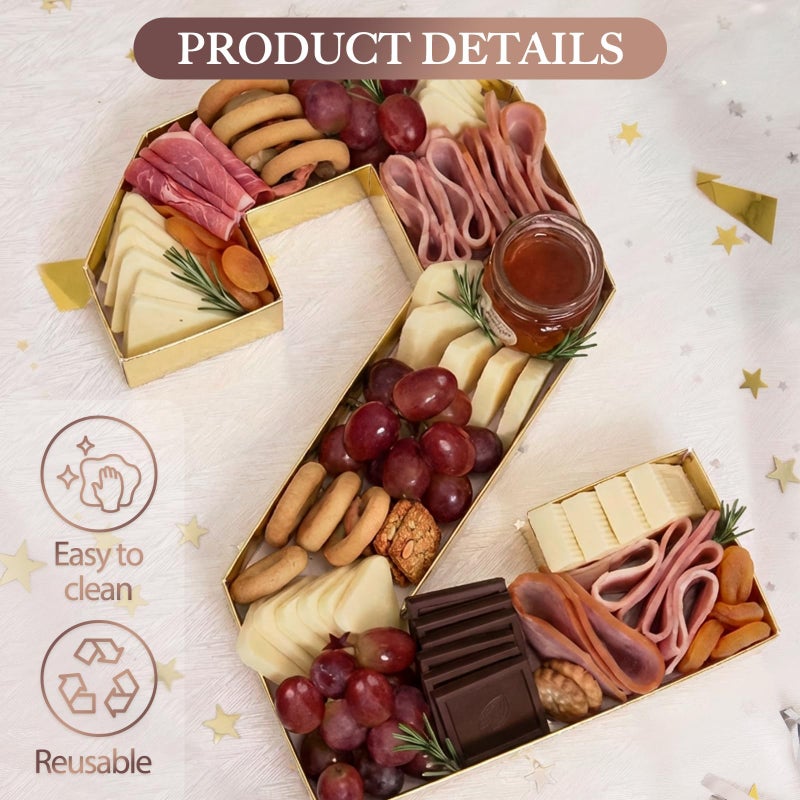 ORIENTAL CHERRY Graduation Decorations Class of 2026-2026 Numbers Charcuterie Board Box - 10" Serving Paper Tray for Graduation Centerpieces - Table Decoration for Kindergarten Preschool College Party Supplies - Image 3