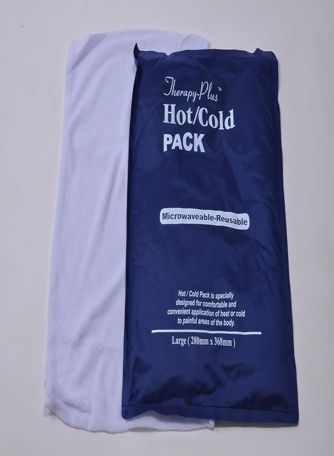 ACCOVED MedicalBazzar Hot/Cold Therapy Plus Hot/Cold Pack (11" X 14.5") with Towel Cover Blue - Pack of 1 Pcs - Image 2