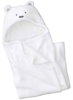 Brandonn Ultrasoft Extra Large White Premium Supersoft Cute Cat Hooded Wrapper Bathrobe(White Catty)  - Image 1