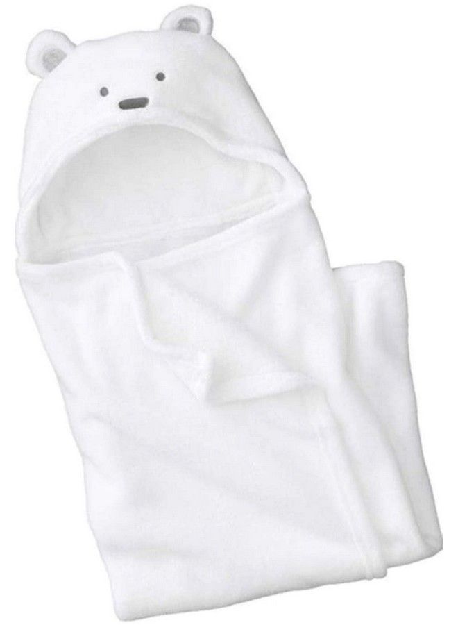 Brandonn Ultrasoft Extra Large White Premium Supersoft Cute Cat Hooded Wrapper Bathrobe(White Catty) - Image 1
