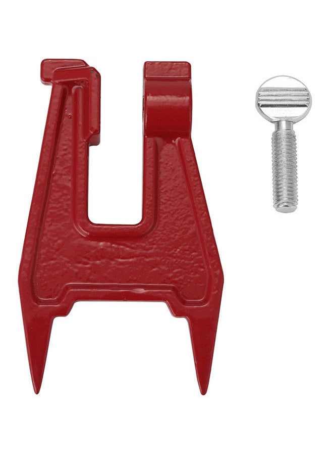 NIBEMINENT Iron Chainsaw Guide Bracket Red 5 x 2.4inch  - Image 1