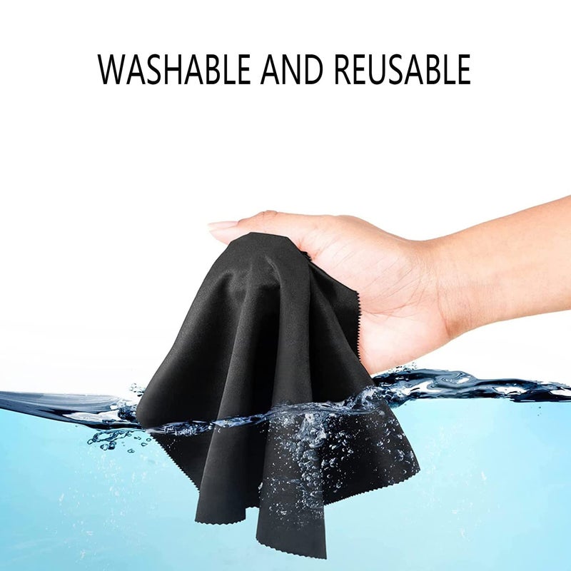 LifHap Extra Large Microfiber Cleaning Cloths(12"x 12") for Eyeglasses,Sensitive Optics, Electronic Screens, Cell Phones,Lens,Glasses, Camera Lenses| Eyeglass Cleaner Cloths Wipes for All Delicate Surface  - Image 4
