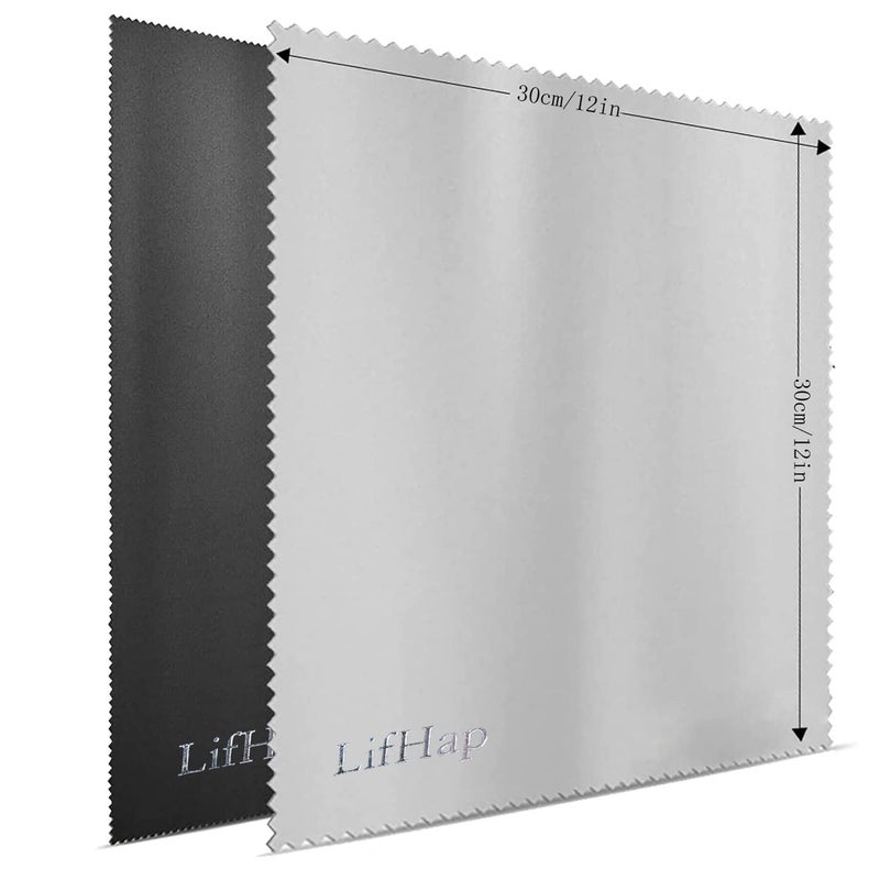 LifHap Extra Large Microfiber Cleaning Cloths(12"x 12") for Eyeglasses,Sensitive Optics, Electronic Screens, Cell Phones,Lens,Glasses, Camera Lenses| Eyeglass Cleaner Cloths Wipes for All Delicate Surface  - Image 2