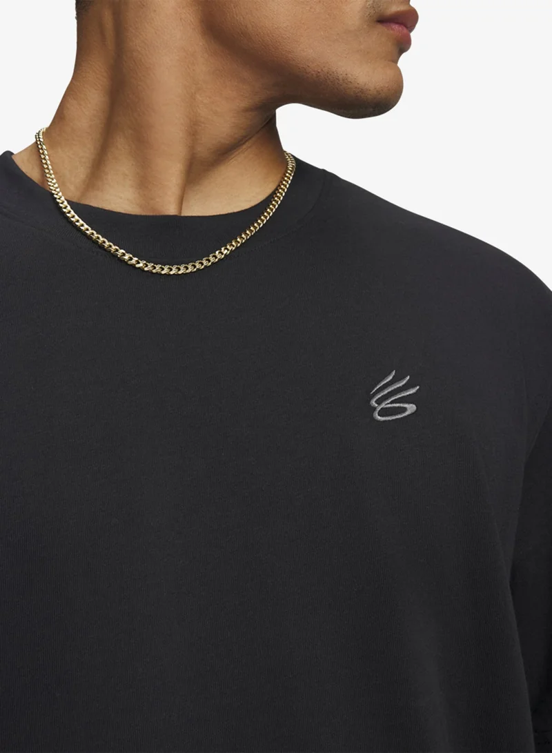 UNDER ARMOUR  Curry Left Chest Logo T-Shirt for Men | Best Price UAE