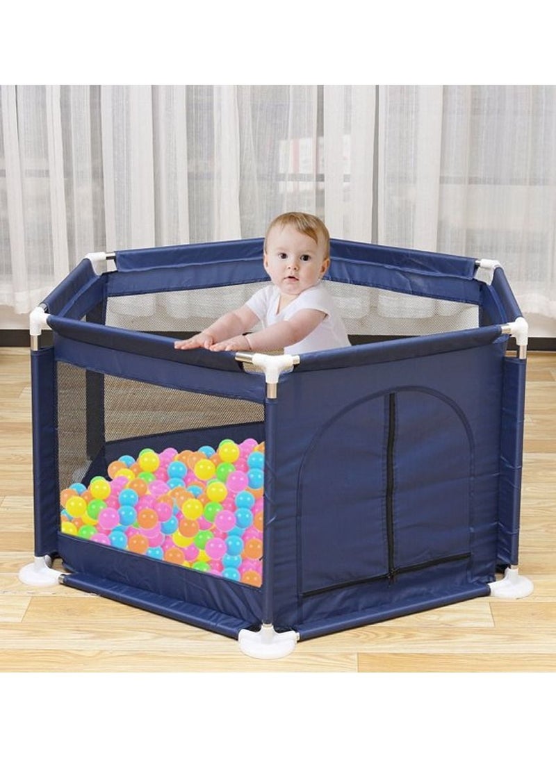 DubaiGallery Baby Home Child Safety Fence, Playpens Foldable Baby Playard Palypen Home Child Safety Fence Playground Children Play Fence Washable 6-Panel and Crawling... - Image 3
