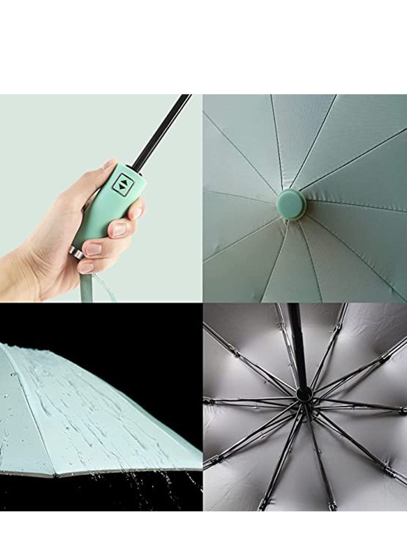 SYOSI UV Umbrella Protection Sun Compact Windproof Reverse for Rain-Automatic Folding Inverted Car Travel Portable for Women and Men Auto Close  - Image 2