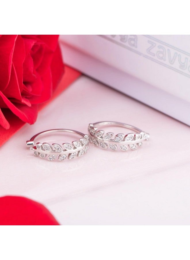 Zavya 925 Sterling Silver Adjustable Pair Toe Ring for Women (Silver) | With Certificate of Authenticity and 925 Hallmark - Image 2