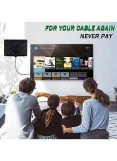 Eckek 960 Miles TV Aerial Indoor Amplified Digital HDTV Antenna with 4K UHD 1080P DVB-T Freeview TV for Life Local Channels Broadcast  - Image 3
