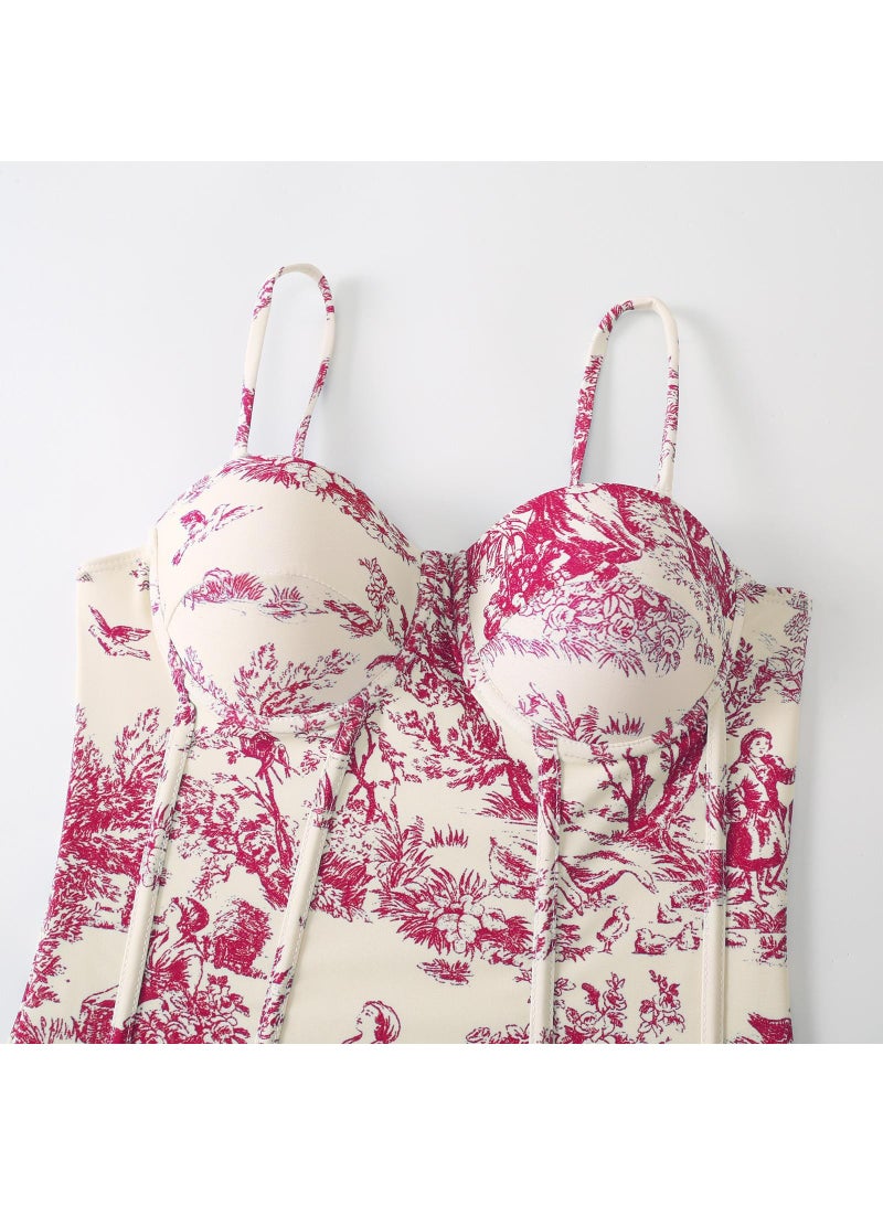 general Women's 2-Piece Swimsuit Chiffon Skirt Style Swimsuit Fashionable Swimsuit Women Swimsuit Girls Birthday Gift Swimsuit Party Best Gift - Image 3