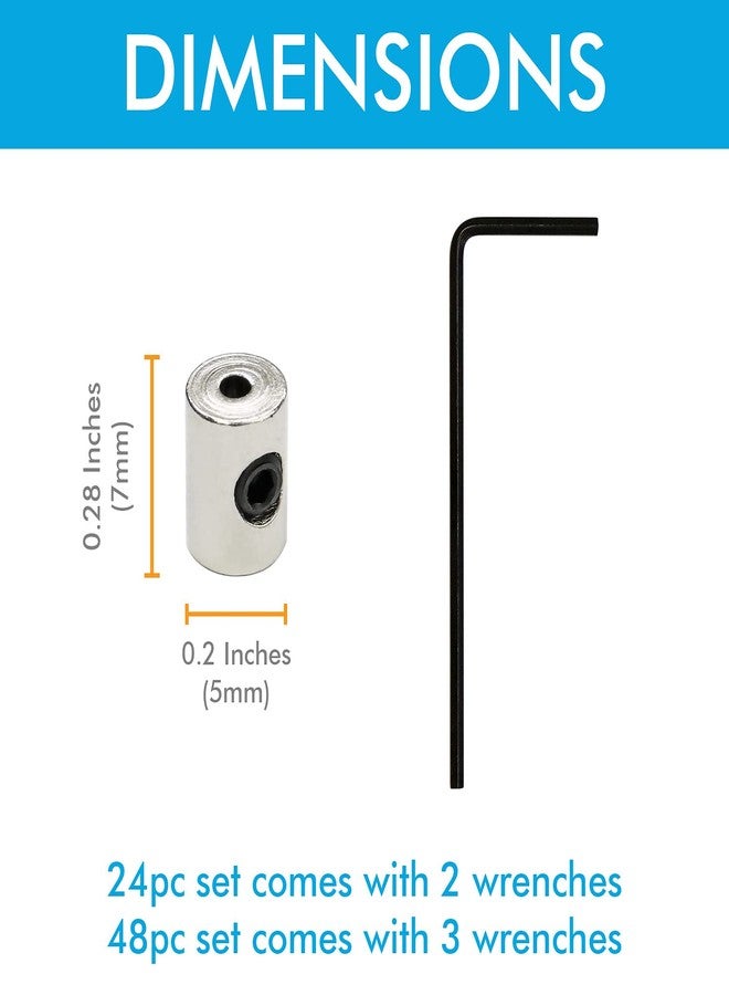 Millennial Essentials Pin Keepers Pin Locks Locking Clasp Pin Backs with Wrench (48 Pieces) - Image 3