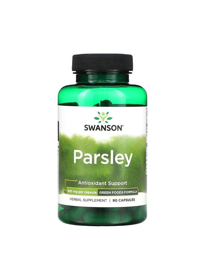 SWANSON Parsley, 650 mg , 90 Capsules