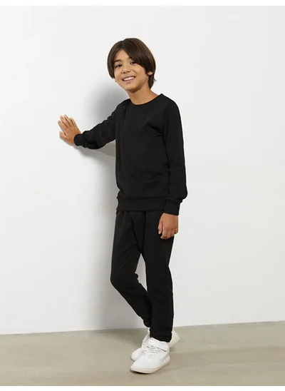 Luggi Baby Crew Neck Basic Long Sleeve Boy Sweatshirt