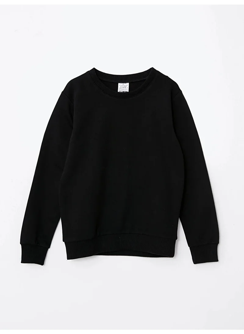 Luggi Baby Crew Neck Basic Long Sleeve Boy Sweatshirt