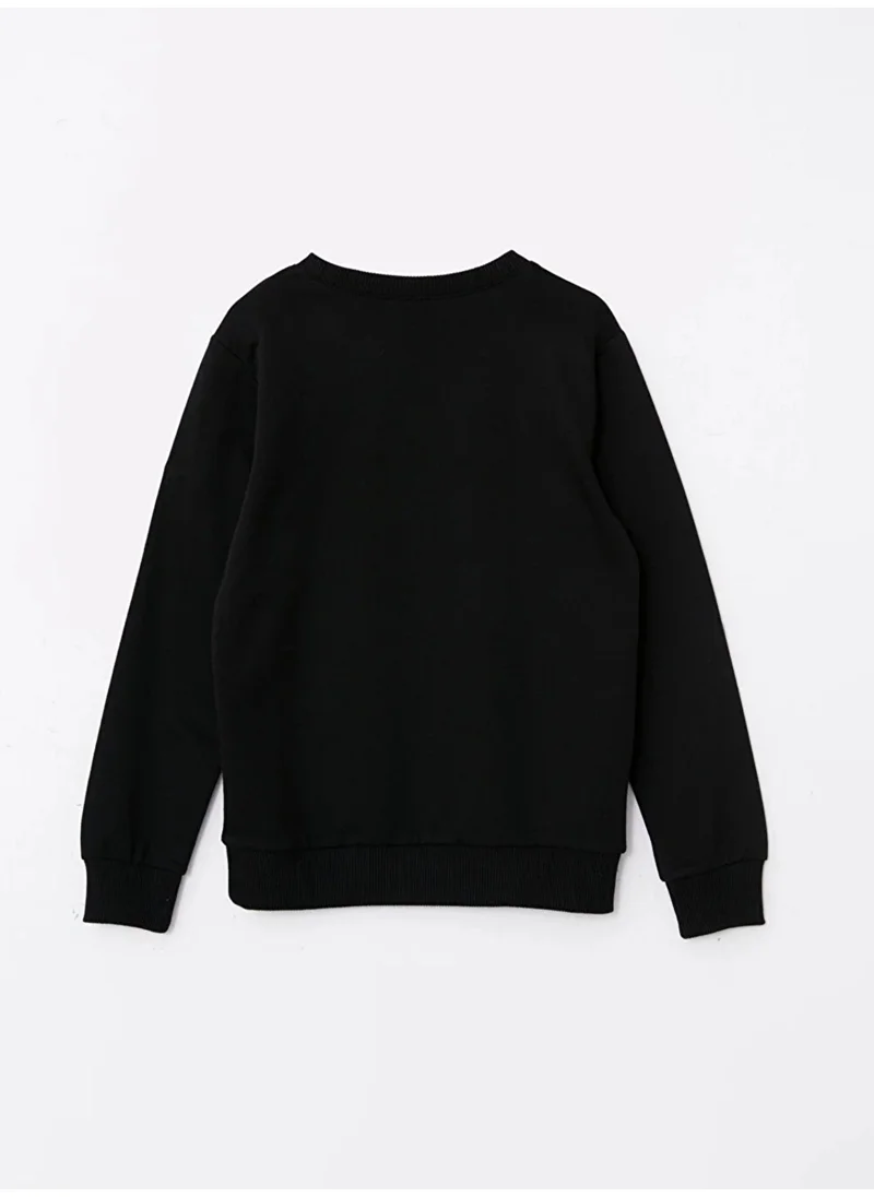 Luggi Baby Crew Neck Basic Long Sleeve Boy Sweatshirt