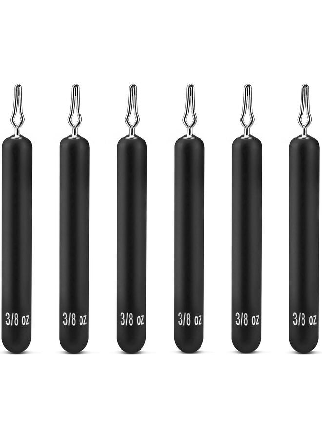 Generic 6 PCS Fishing Weights Sinkers, Tungsten Drop Shot Cylinder Weights Fishing Sinkers Sinks Quickly 1.74 Times Heavier Than Lead Weights Smaller Size Cylinder Shape Quick Connect - Image 1