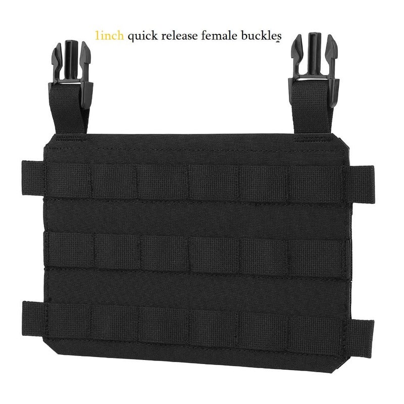 GYDEHUTJ Molle Placard Hoop and Loop Front Flap Hanging Panel for Tactical Chest Rig Huntting Vest Plate Carriers - Image 2