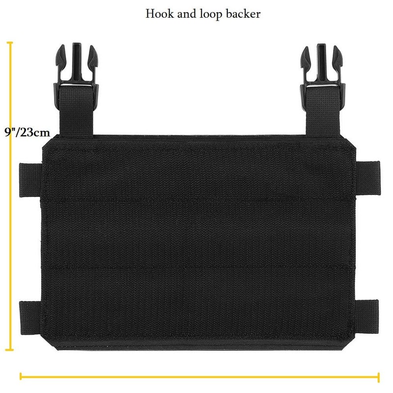 GYDEHUTJ Molle Placard Hoop and Loop Front Flap Hanging Panel for Tactical Chest Rig Huntting Vest Plate Carriers - Image 3