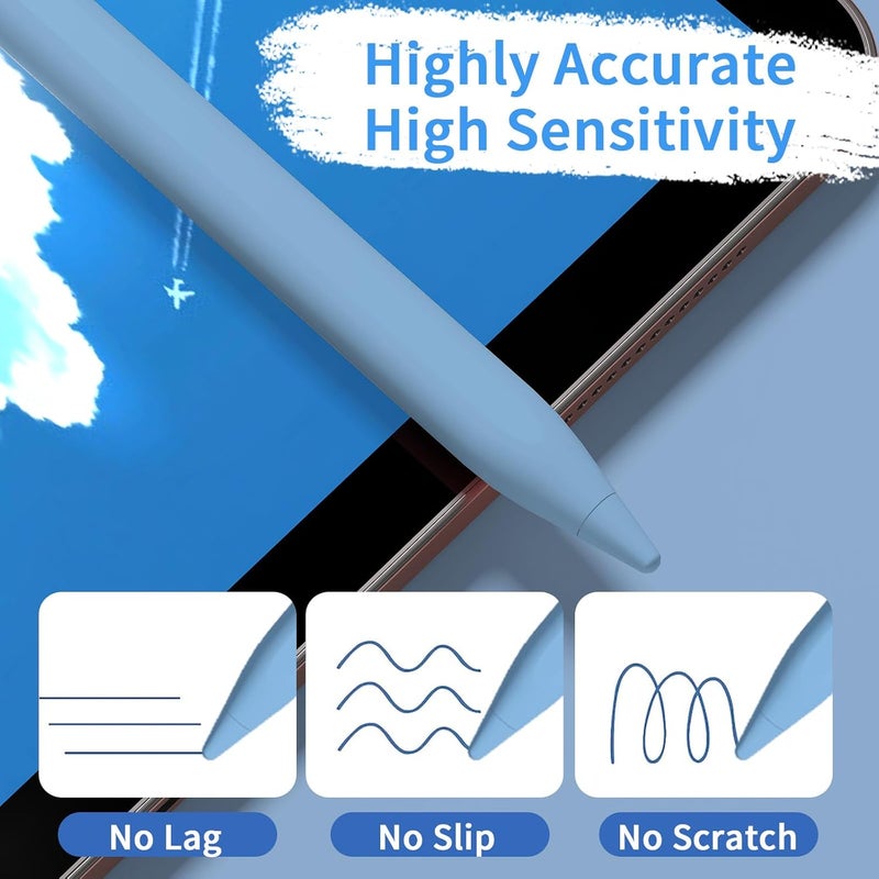 JXYHMY Stylus Pens for Touch Screens, Universal Fine Point iPad Pencil with Magnetic Adsorption Compatible with iPhone/iPad/Samsung/Android/Tablet & Other Touch Screens (Blue) - Image 5