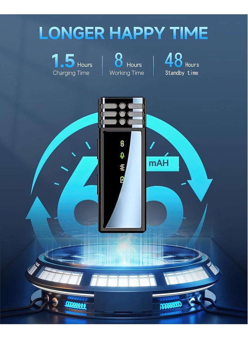 2 Pack Professional Wireless Lavalier Microphone for Android iPhone iPad, Plug-Play 2.4G Ultra-Low Delay Built-in Noise Reduction Chip Clip-on Lapel Mic for Video Recording Interview Vlog - Image 5