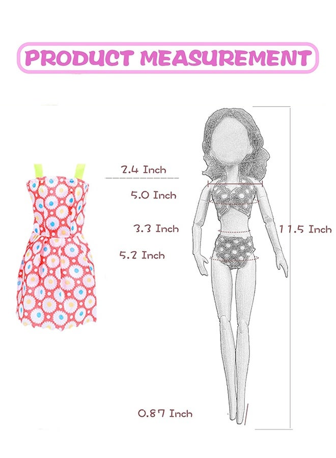 Organizer 35Pcs Handmade Clothes Dress for Doll Wedding Party Dresses Gown Outfit Costume Suit for 11.5 inch Dolls Random Style - Image 3