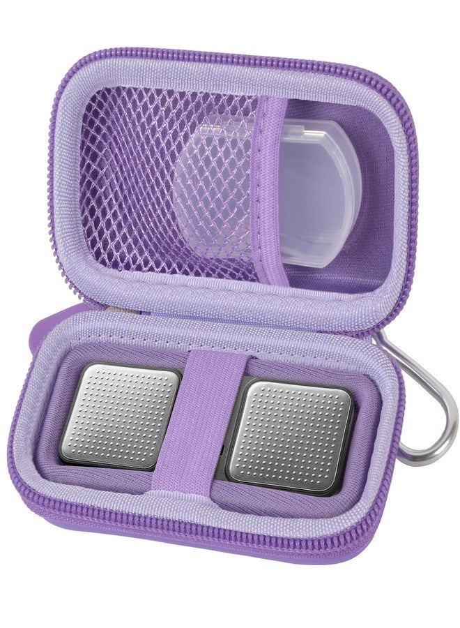 PAIYULE Heart Rate Monitor Case for KardiaMobile 6L / 6L Max 1L Personal EKG Monitor Storage Holder Fits for Cardiac Mobile Portable Heart Rate Monitor Bag Organizer (Pill Box Included) Purple - Image 1