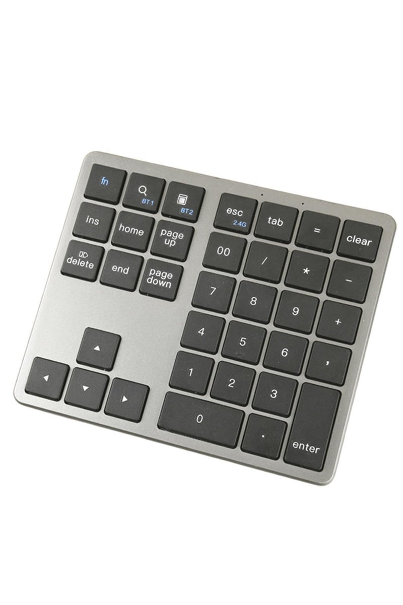 Bluetooth Number Keypad Wireless Numeric Keypad - with 35-Keys, Portable Number Pad for All Laptop Desktop, Use Silently Handheld Compact Keypad