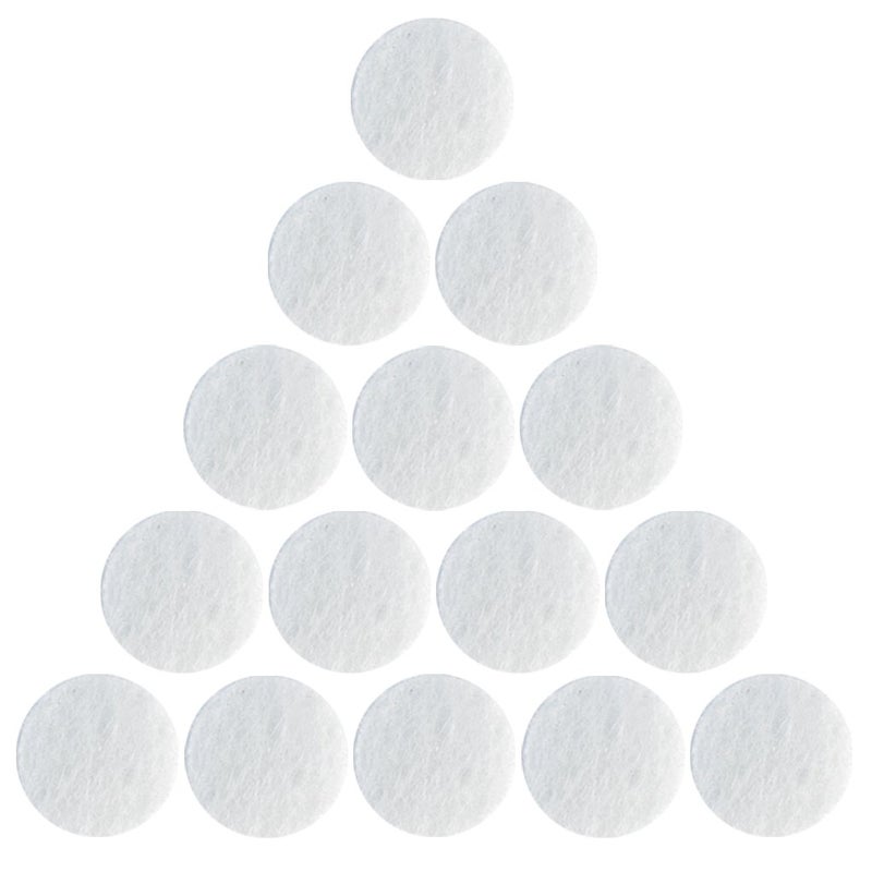 Nydotd 100 Pcs Microdermabrasion Cotton Filters Replacement 10 mm Dia Microdermabrasion Filters Facial Vacuum Filters Accesories Sponge Filter for Comedo Suction Microdermabrasion, White - Image 2