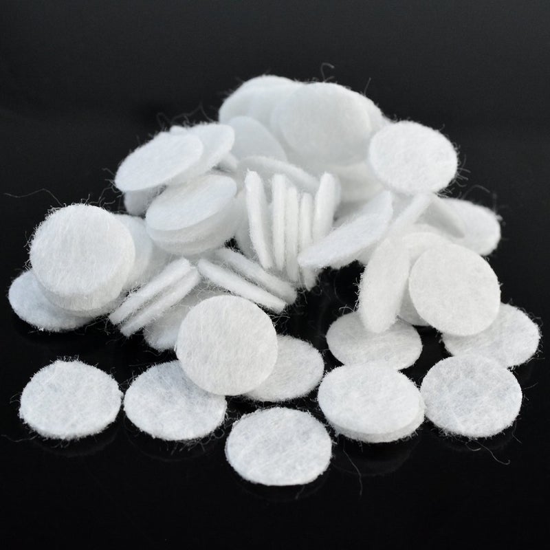 Nydotd 100 Pcs Microdermabrasion Cotton Filters Replacement 10 mm Dia Microdermabrasion Filters Facial Vacuum Filters Accesories Sponge Filter for Comedo Suction Microdermabrasion, White - Image 5