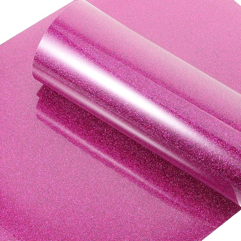 5pcs Glitter Heat Transfer Vinyl Iron on Vinyl for Clothes DIY Craft Films Garment Heat Transfer Film Suitable for T-Shirts and Sewing Embellishments - Image 4