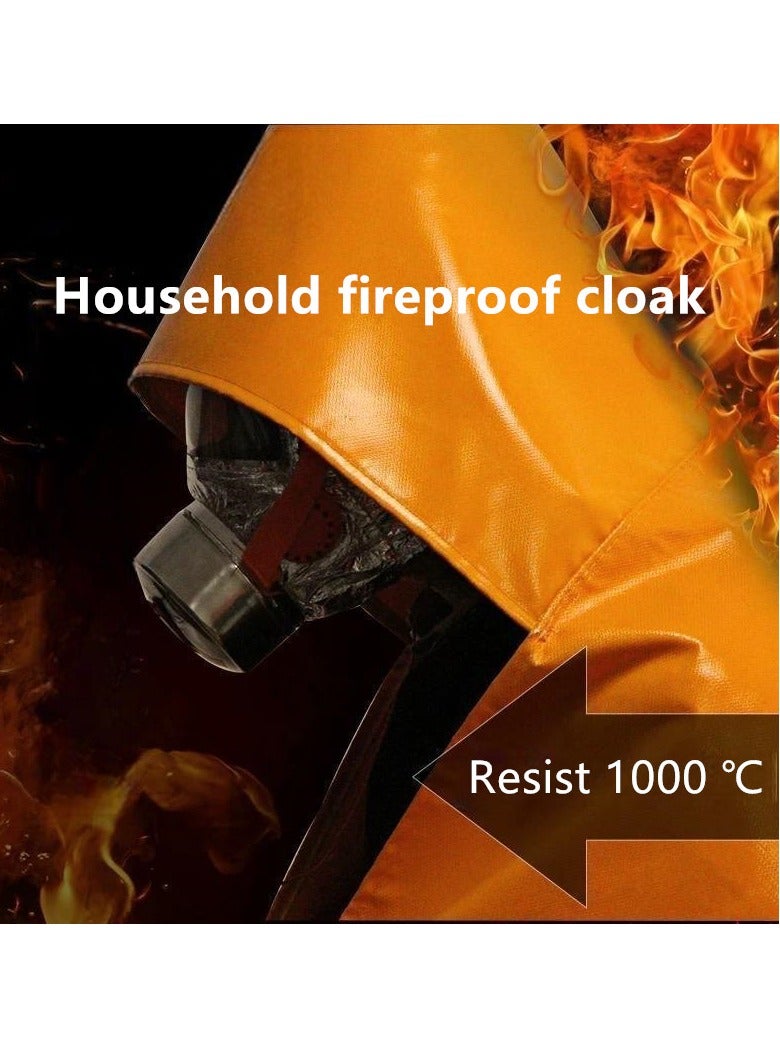 Household fire protection cloak, silicone glass fiber fireproof clothing for protection - Image 4