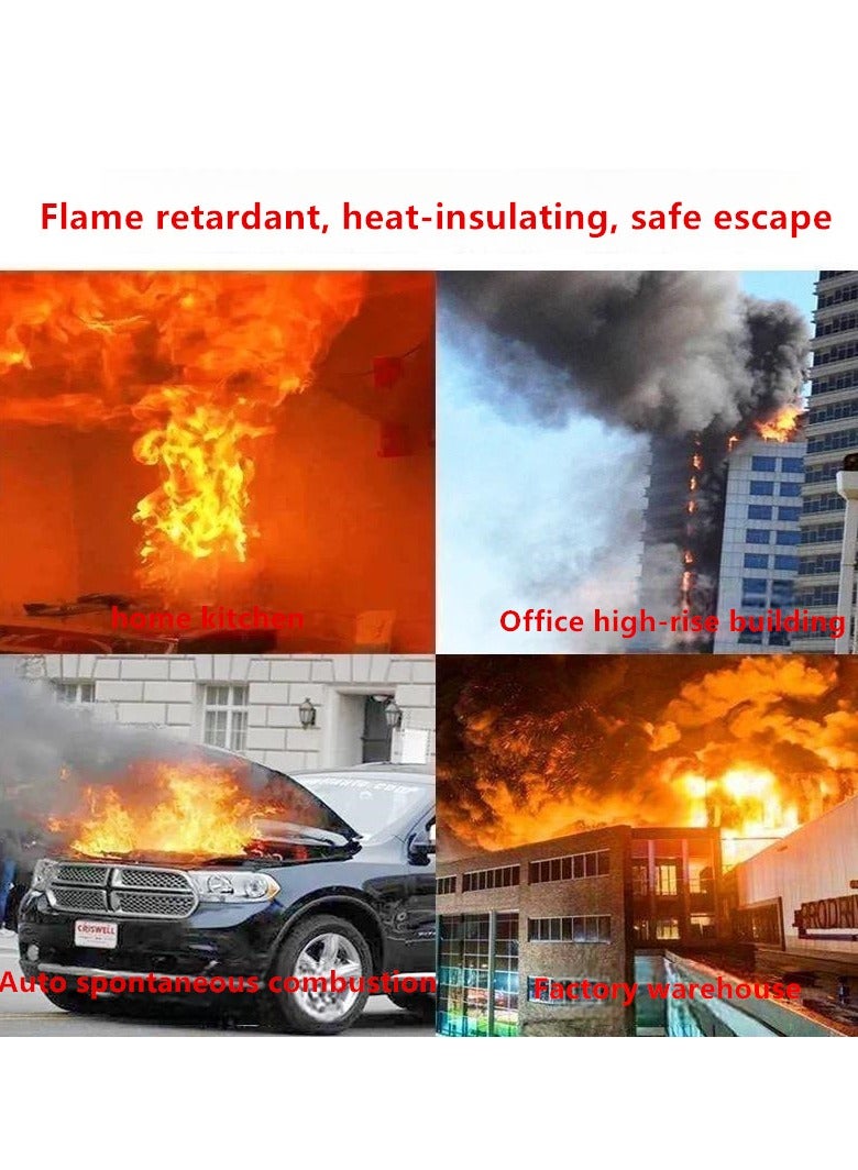 Household fire protection cloak, silicone glass fiber fireproof clothing for protection - Image 5