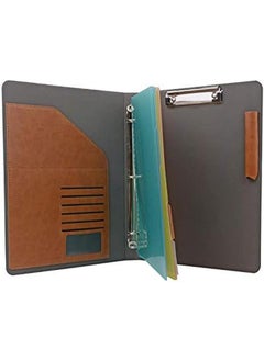 iCarryAlls Binder Portfolio Organizer With Color File Folders Business And Interview Padfolio With 3 Ring Binder Clipboard  - Image 3
