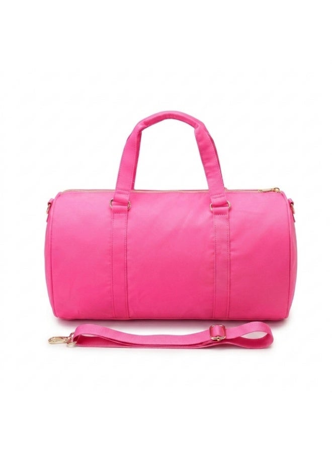 The Happy Tribe Neon Pink Duffle Bag
