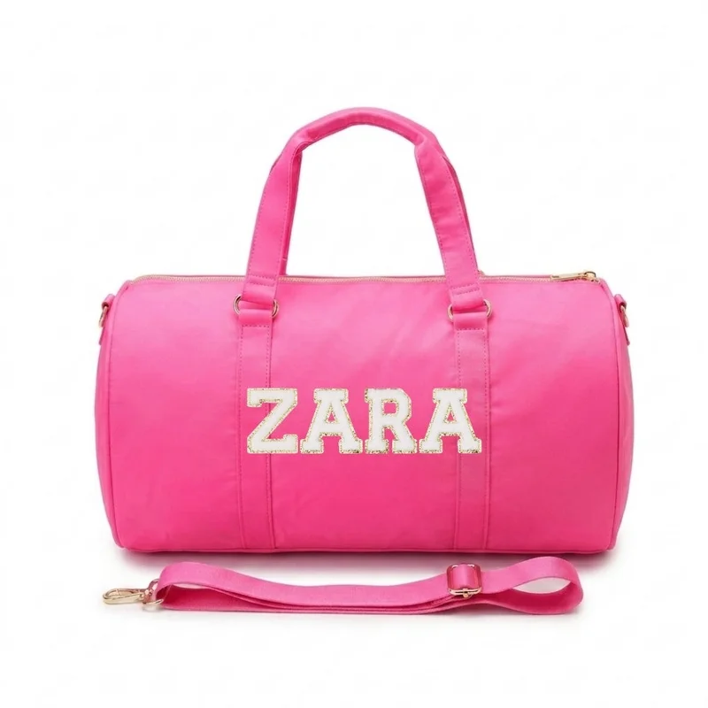 القبيلة السعيدة Neon Pink Duffle Bag
