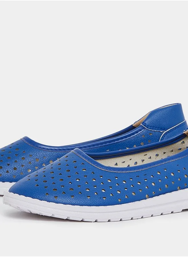 Styli Cutout Detail Slip On Shoes