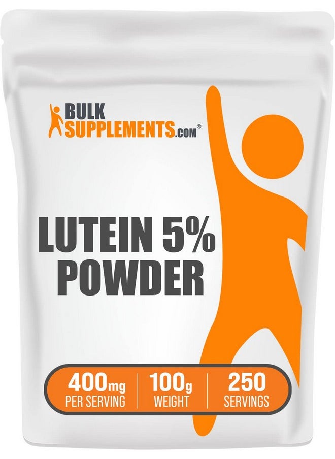 بالك سابلمنتس مسحوق اللوتين من BulkSupplements.com - من مستخلص زهرة القطيفة، مكمل اللوتين، لوتين 20 مجم - مصدر مضاد للأكسدة، خالٍ من الجلوتين، 400 مجم لكل وجبة، 100 جرام (3.5 أونصة) (عبوة من قطعة واحدة)  - Image 1