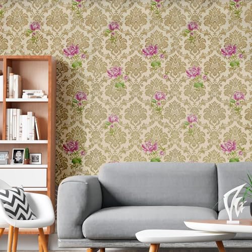 ROSASTELLA Self Adhesive Decorative Peel Stick Waterproof Wallpaper Wall Decor Removable Wall Paper for Living Room Hall Decoration PVC Vinyl DIY Contact Paper 45x304cm - Image 3