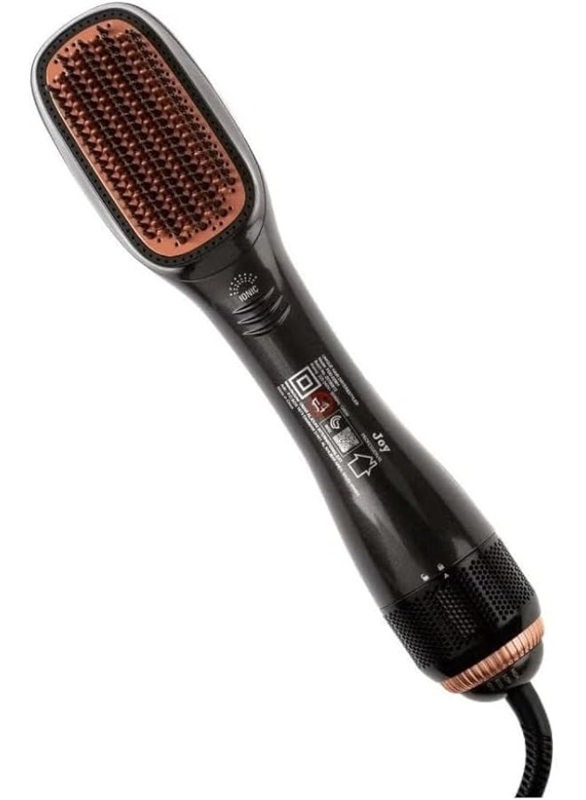 Professional 2-in-1 Hair Styling Brush – Hot Air Dryer & Straightener with Ionic Technology, Fast Heating Hair Styler for Smooth, Frizz-Free Hair - Image 2