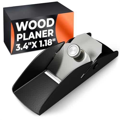 NADOBA 3.38"x1.18"x0.78" Hand Planer for Wood – Wood Planer Hand Tool, Stainless Steel, Sharp Blade Adjustment, Durable Bottom, Ergonomic Design – Easy to Assemble, Prevents Hurting, for Home & Workshop - Image 1