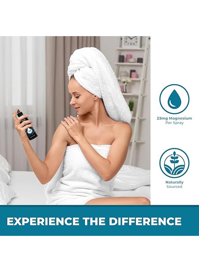 Aromasong بخاخ المغنيسيوم النقي الفائق القوة 23 ملغ لكل بخة 8 أونصات، معروف باستخدامه لعدم الراحة في الساقين ويعزز النوم الهادئ - Image 3