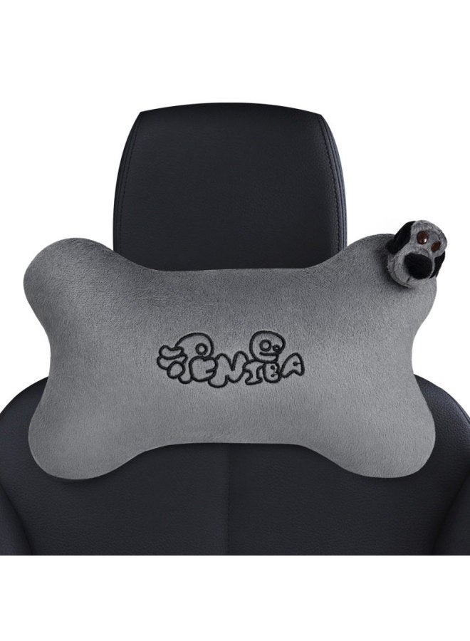 Icaroom Car Headrest, Neck Pillow, Hollow Cotton Car Cushion, All-season Cartoon Car Bone Pillow Nb-103kt Apricot Color - Image 4