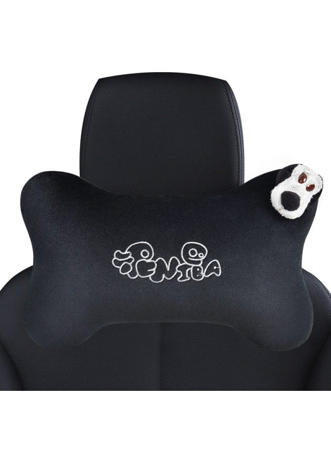 Icaroom Car Headrest, Neck Pillow, Hollow Cotton Car Cushion, All-season Cartoon Car Bone Pillow Nb-103kt Apricot Color - Image 2