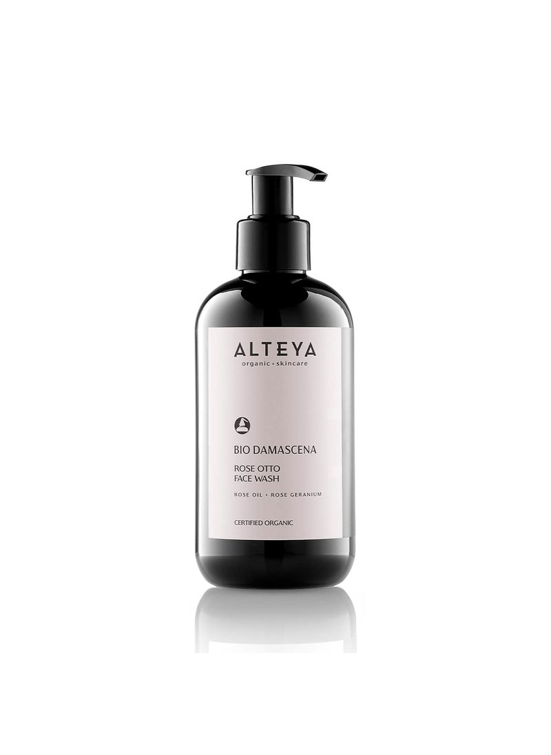 Alteya Organics Alteya Organics Face Wash USDA Certified Organic Skin Care 8.5 Fl Oz/250 mL Bio Damascena Award-Winning Face Cleanser With Organic Bulgarian Rose Oil Purifying, Soothing and Beautifying 