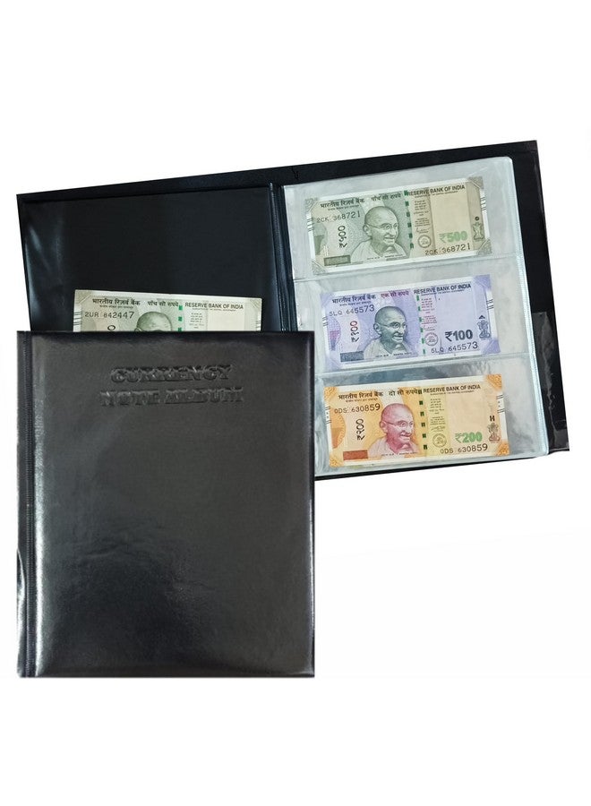 ANG Currency Album for Notes (90 Pockets) - Faux Leather Cover Currency Note Collection Album - Fits Big Currency Notes (Black) - Image 5