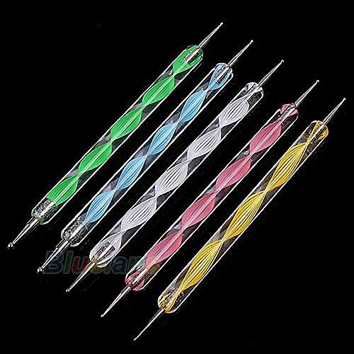 E Shopping E Shopping Tool Set with Mandala Emboss Tool Ball for Nail Art Pottery Ceramic Polymer Clay Multicolour  - Image 2