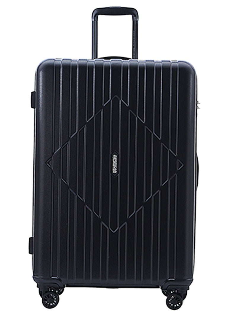 AMERICAN TOURISTER Skytrac DW V2 Suitcase, Check-In Size 79 cm / 29 inch, 4 Spinner Wheels, Hard Top, Polypropylene, Black|TSA Combination Lock|Scratch & Impact Resistant Material - 3 Years Global Warranty - Image 1