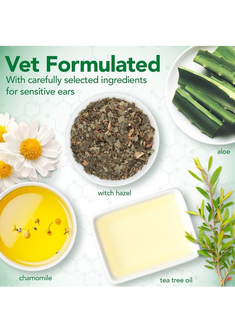 Vet's Best - Dog Ear Cleaner Kit Multi Symptom Ear Relief Wash and Dry Treatment Alcohol free - Image 1